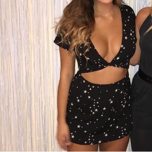 VERGE GIRL STARRY CUT OUT DRESS